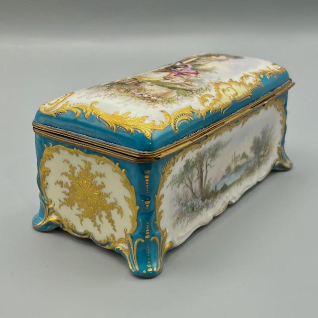 Large Louis-Philippe Sèvres Porcelain Casket, 1848 For Sale - Image 13 of 18