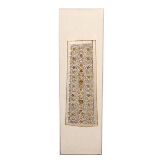 Gilded Stole, Antique Indo-Spanish Zardozi Textile For Sale