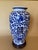 1990s Vintage MCM Blue & White Chinese Porcelain Vase For Sale - Image 5 of 6