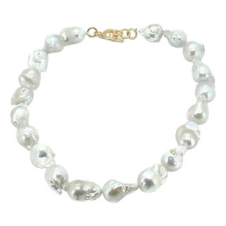 Timeless Grace Baroque Pearl Necklace For Sale