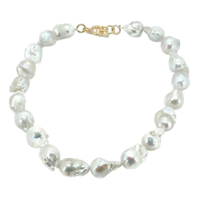 Timeless Grace Baroque Pearl Necklace For Sale