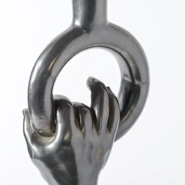 1950s Rare Table Lamp Signed by Artist, Jean Marais (Jean Marais 1913-1998) For Sale - Image 5 of 12