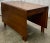 Mid-Century Modern Vintage Traditional Chippendale Style Solid Cherry Drop Leaf Gate Leg Dining Table For Sale - Image 3 of 11