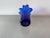 Cobalt Blue Handblown Handkerchief Napkin Glass Vase For Sale - Image 4 of 5