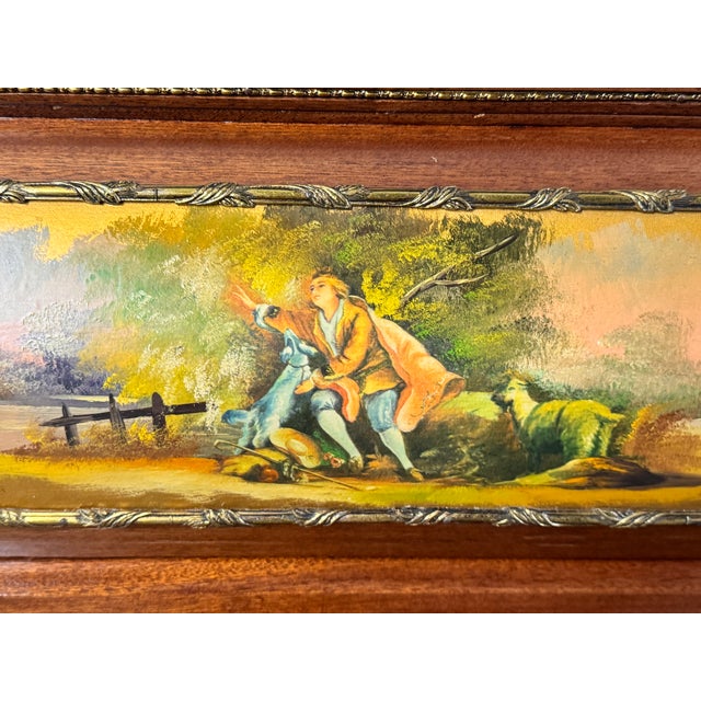 Late 20th Century French Louis XV Vernis Martin Style Rolltop Desk For Sale - Image 12 of 17