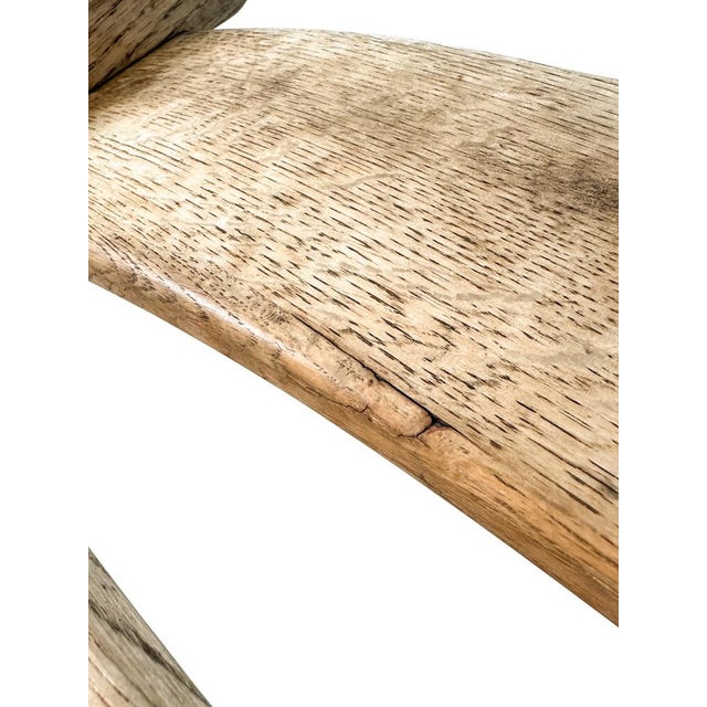 Wood Vintage Brutalist Oak Chairs from Dittmann & Co, 1970s, Set of 2 For Sale - Image 7 of 11