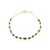 Metal 4.45 Ct Mix-Cut Emerald Modern Chain Birthstone Bracelet in 18k Yellow Gold For Sale - Image 7 of 17