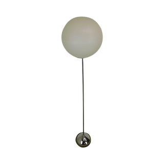 Vintage Mid Century Modern Atomic Floor Lamp Quality Plastic Globe Shade For Sale
