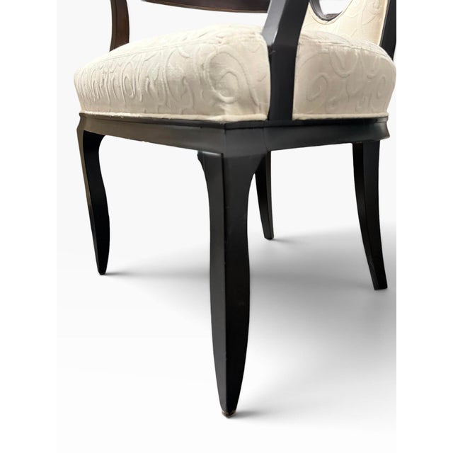 Brown Barbara Barry for Henredon Rosewood Dining Armchairs or Accent Chairs, a Pair For Sale - Image 8 of 9