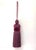 Key Tassel in Mulberry - Burgundy Color With Satin and Cut Velvet Details For Sale - Image 12 of 14