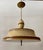Mid-Century Modern Vintage Art Deco Streamline Moderne Saucer Form Tole Chandelier For Sale - Image 3 of 11