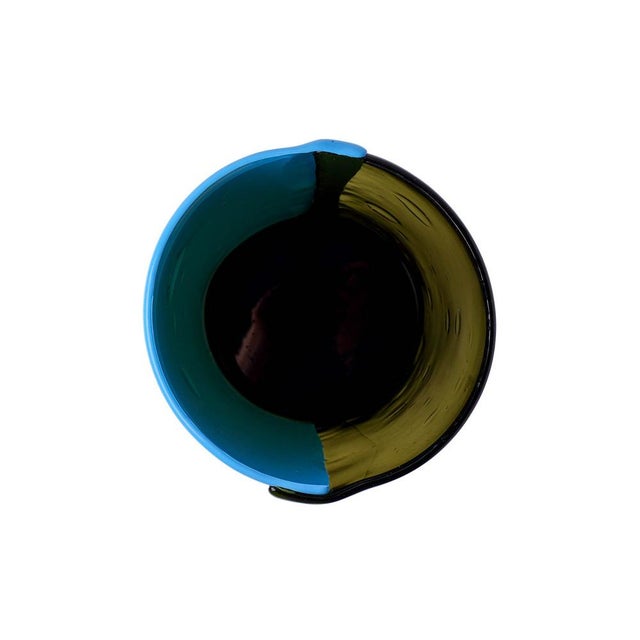 Not Yet Made - Made To Order Two Lines Vase in Clear Bottle Green by Enzo Mari for Cosit Factory For Sale - Image 5 of 8