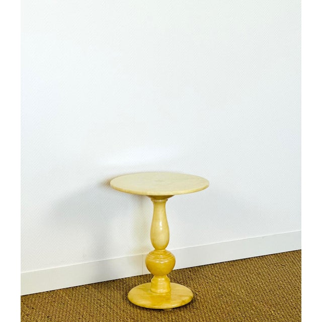 Vintage Onyx Pedestal Table, 1960 For Sale - Image 10 of 10