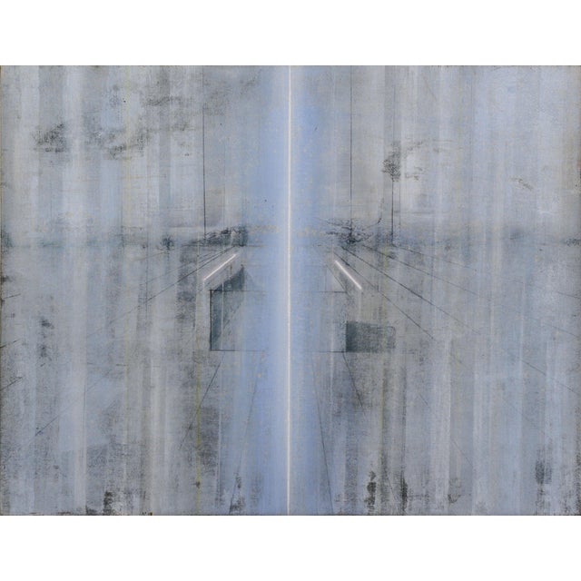 Alberto Giacometti Influenced, Mole, Momos Planet, Abstract, 2000s, Oil on Canvas For Sale - Image 3 of 3