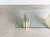 Original Midcentury Travertine Coffee Table Italy Glass Design by Unknown for Unknown For Sale - Image 5 of 11