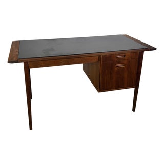 60's Vintage Jack Cartwright for Founders Slate Top Walnut Desk For Sale