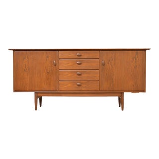 Mid Century Teak and Elm Credenza by Scandart Furniture For Sale