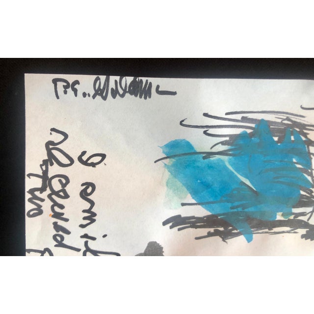 Peter Emanuel Goldman, Modernist Watercolor Painting Peter Goldman American Filmmaker Neo Expressionist, 2020 For Sale - Image 4 of 6