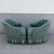 Textile Vintage Mid Century Skirted Green Tufted Lounge Chairs - A Pair For Sale - Image 7 of 7