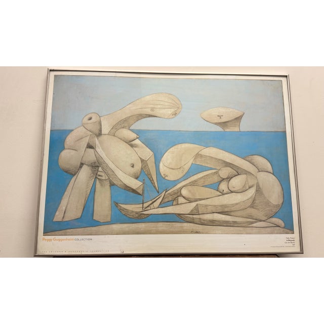 Sky Blue Art Print of Pablo Picasso's 1937 Work La Baignade On the Beach For Sale - Image 8 of 12