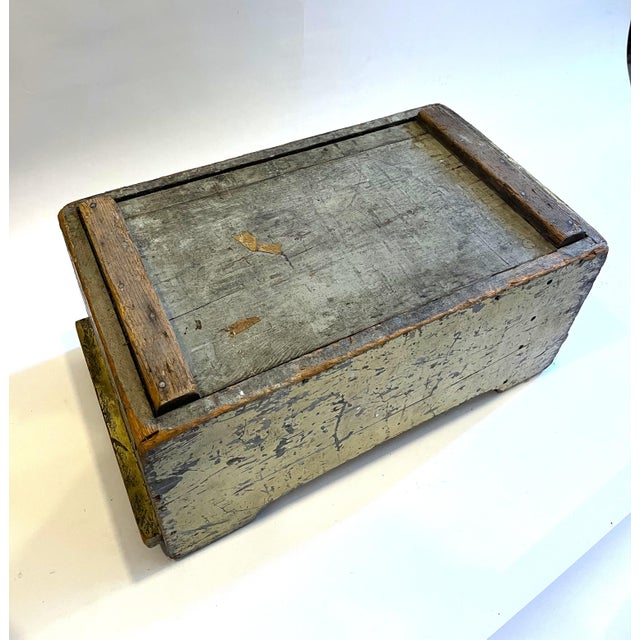 Vintage Distressed Wooden Box For Sale In Los Angeles - Image 6 of 6