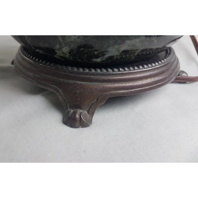 Metal Custom Tear Drop Shaped Marble Lamp For Sale - Image 7 of 10