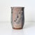 Signed Handmade Ceramic Studio Pottery Tumbler Shaped Vessel With Abstract Brushwork & Variegated Glaze For Sale - Image 11 of 16