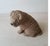 Adorable Chinese Shar Pei Dog Sculpture. Hand cast in clay and hand painted. Vintage piece 1986. Signed by artist Sandra...