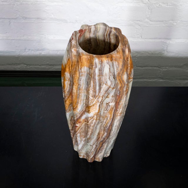 Carved onyx vase For Sale - Image 4 of 8