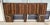 This 1970s Brutalist-inspired king size headboard, crafted in Canada, features a striking architectural design with deeply...