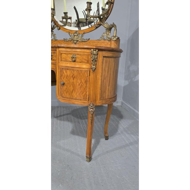 Late 19th Century French Satinwood Dressing Table, 1880s For Sale - Image 5 of 14