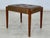 Mid-Century Brown Teak Stool For Sale - Image 5 of 8