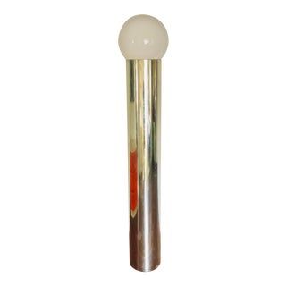 1980s Post Modern Tubular Chrome Floor Lamp For Sale