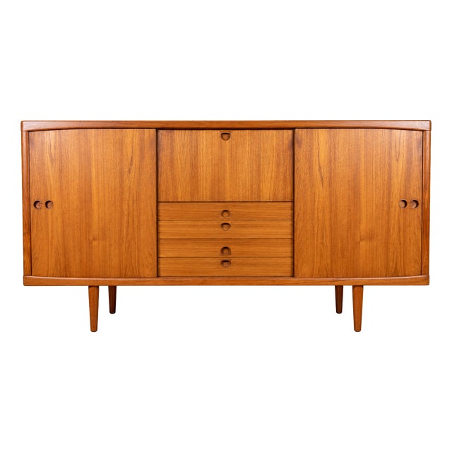 Danish Modern Teak Highboard by H.W. Klein for Bramin For Sale