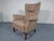 Wingback chair with original wool upholstery from the 1950s.