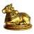 1950s Mid Century South Indian Brass Statue of Shiva's Bull Nandi Metal Antique For Sale