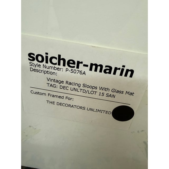 Soicher Marin Henry Shields for Soicher Marin Vintage Racing Sloops Lithographs, Set of Four For Sale - Image 4 of 12