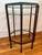 1970s Patinated Brass and Beveled Glass Octagonal Side Table Campaign Style For Sale - Image 5 of 12