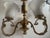 Metal Small Three-Arm Chandelier in Brass and Glass, 1970s For Sale - Image 7 of 18