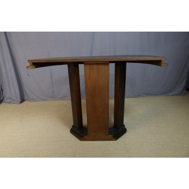 1930s Art Deco Console Table in Oak, 1930s For Sale - Image 5 of 7