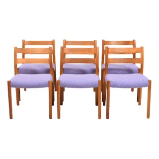 Chairs mod.84 by Niels Otto (N. O.) Møller for J.L. Møllers, 1960s, Set of 6 For Sale