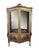 19th century Vernis Martin display cabinet. This French vitrine is made of gracefully carved wood with glass in the doors...
