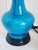 Cerulean Mid Century Modern Blue Cerulean Table Lamps-a Pair For Sale - Image 8 of 12