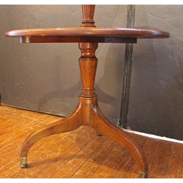 Late 18th Century Circa 1790-1810 English Georgian Drop-Side Dumbwaiter Table or Etagere For Sale - Image 5 of 8