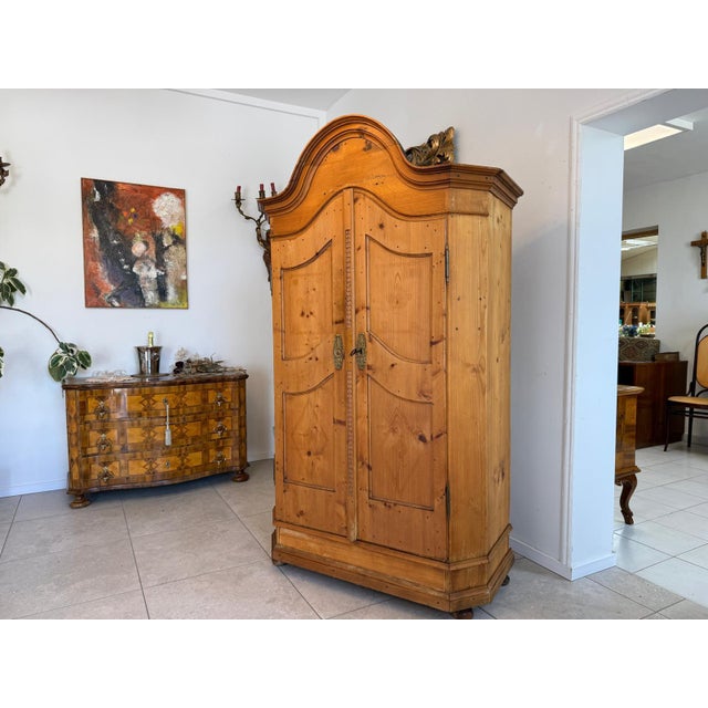 Baroque Farmhouse Cupboard in Wood For Sale - Image 6 of 18