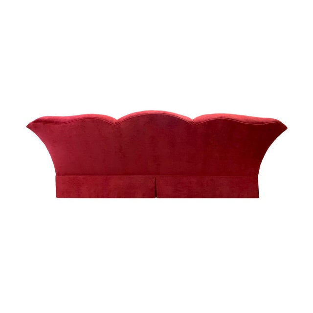 Henredon Wingback Sofa, Newly Reupholstered in Designer Chenille Chairish