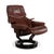 Set of Leather Reno Recliner and Ottoman with Manual Function from Stressless For Sale - Image 6 of 18