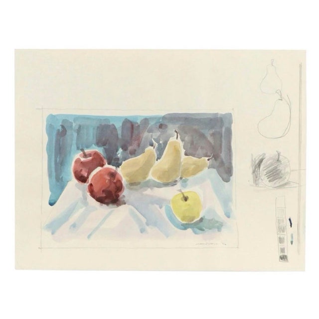 Modern Jack Meanwell Modern Still Life Watercolor Painting, 1996 For Sale - Image 3 of 7
