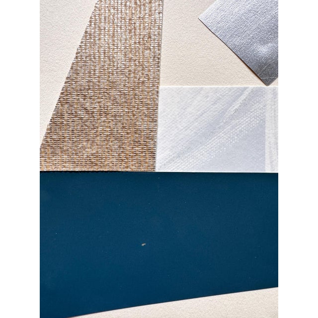 "Rhythm Replaces Reason 4" Original Mixed-Media Collage on Paper by Zac Woodiel For Sale - Image 4 of 9