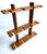 Chestnut Vintage Teak Wood Wall Mounting Wine Glass Rack For Sale - Image 8 of 10